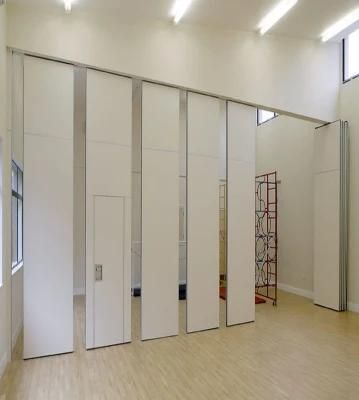 Sliding Folding Soundproof Movable Partitions with Pass Through Door Access