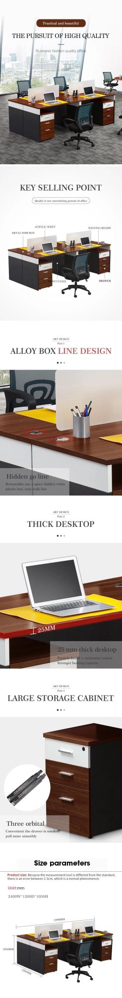 Made in China Popular Office Furniture Design Office Workstation