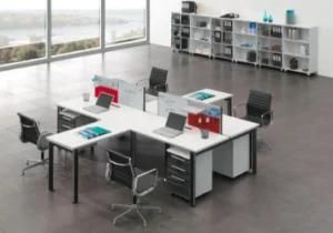 Multi Functional L Shaped Office Workstation with Writing Board
