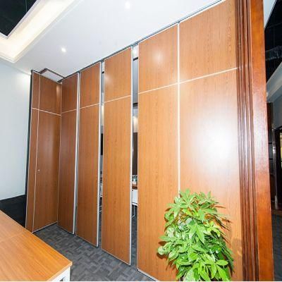 Aluminum Frame Top Hanging System Movable Soundproof Partition Wall Acoustic Room Dividers with Sliding Door