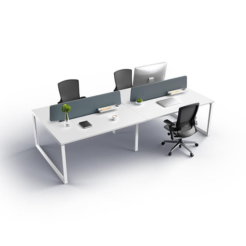 Modern New Design White Office Desk 4 Person Office Workstation