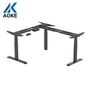 Office Workstation Hight Adjustable Table Black Computer Stand up Desk Office Desks