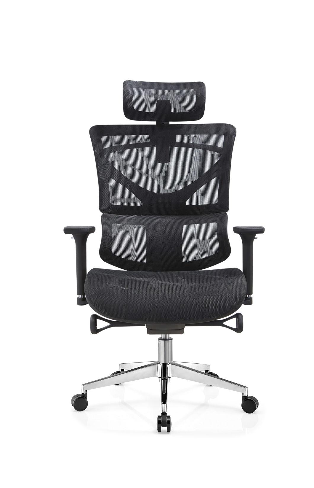 Black New Material High Resilience Flexibility Soundproof Mesh Office Seat Chairs