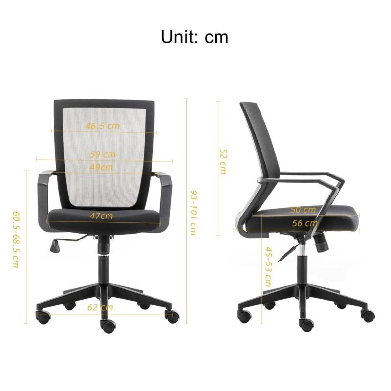 Office Furniture Adjustable Mesh Swivel Ergonomic Back Office Chair