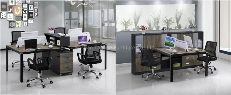 Melamine Furniture Conference Meeting Table with Metal Legs
