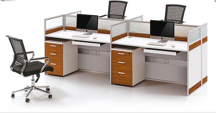 Customize Office Furniture 4 Seater Workstation for Open Working Area