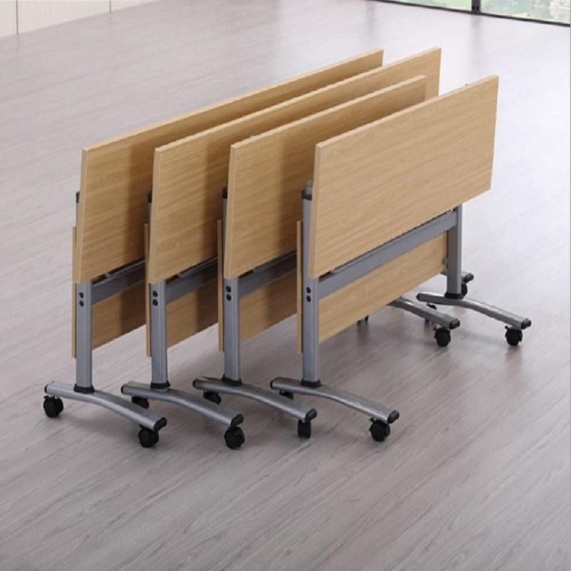 Modern Furniture Flip Office Meeting Table Folding Training Wooden Table