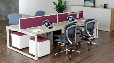 Great Factory Price 4 Seaters Benching Desk Office Workstation Office Furniture with Screen