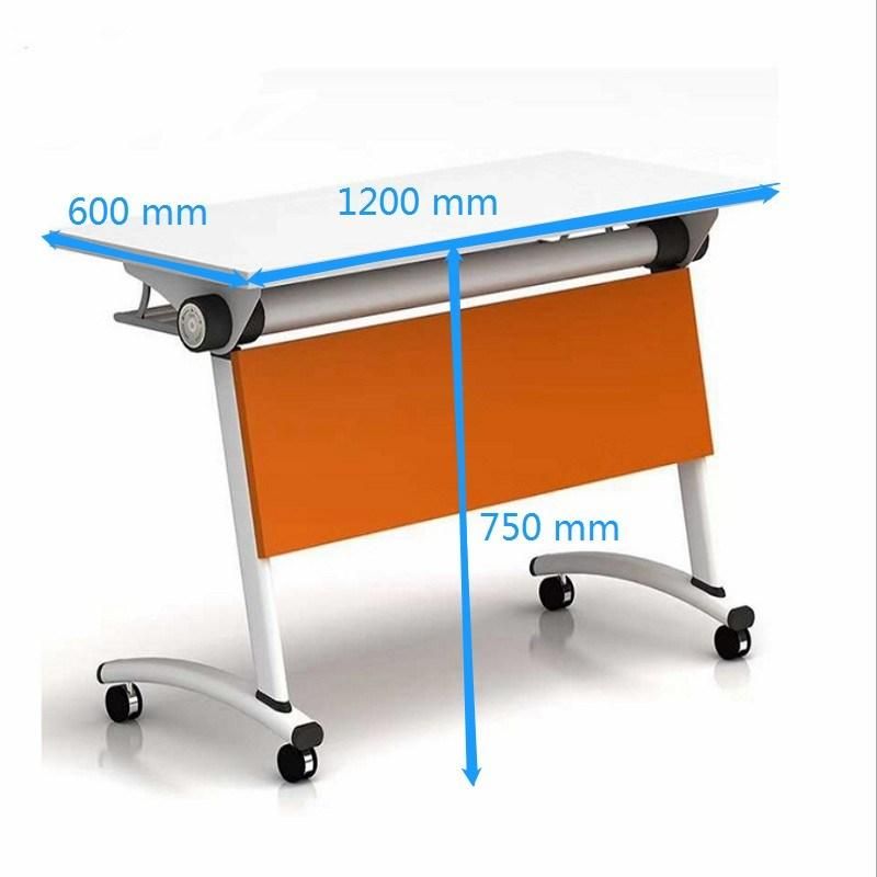 School Office Furniture Wooden Rolling Folding Stackable Conference Meeting Tables