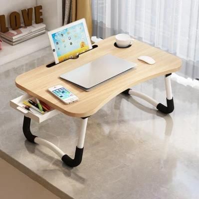 Bed Laptop Table with Drawer Folding Table for Laptop Laptop Side Table