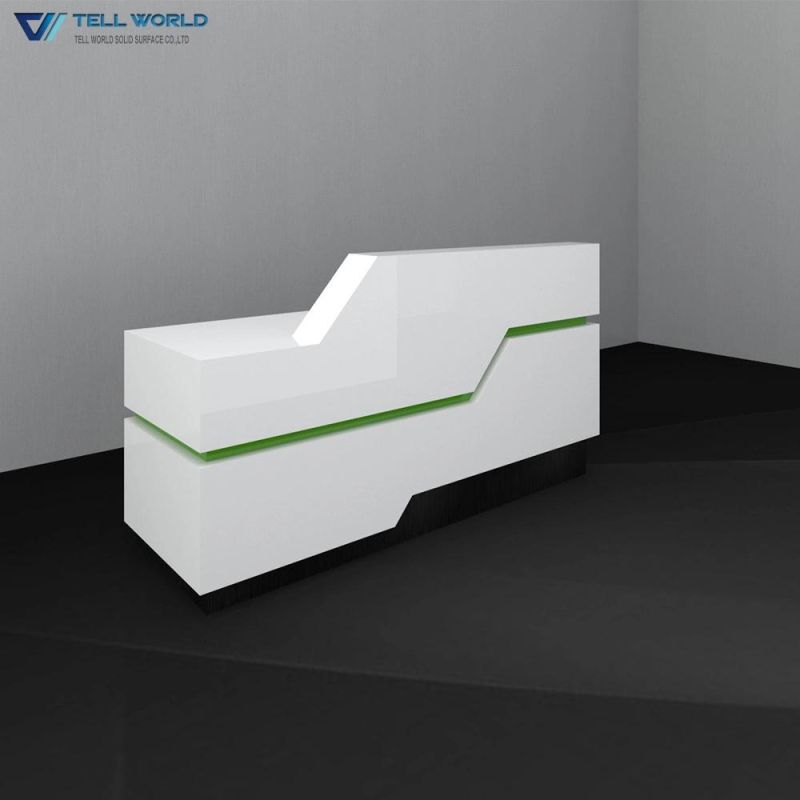 Customized Solid Surface Commericial Furniture Reception Desk