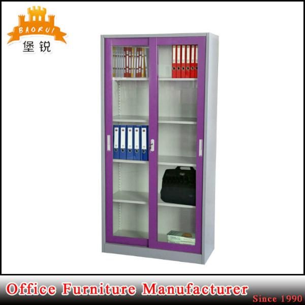 Sliding Glass Door Furniture Bookcase Metal Office Filing Cabinet
