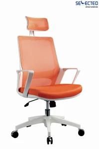 Office Modern Swivel Red Mesh Task Chair