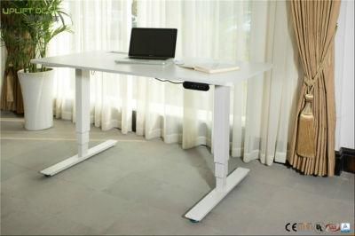 Dual Motor Ergonomic White Adjustable Standing Desk Frame Only