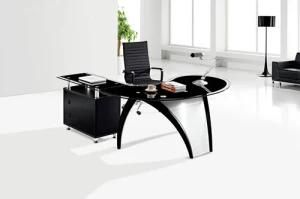 Modern Design L Shaped Glass Office Furniture Executive Desk