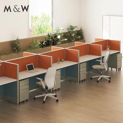 Modular Customized Size Aluminum Profiles Call Center Workstation Screen Fabric Office Desk Partition Cabinet Office Furniture