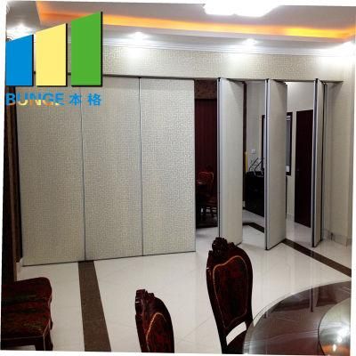 Commercial Melamine Wooden Operable Partition Panels Movable Wall for Conference Room