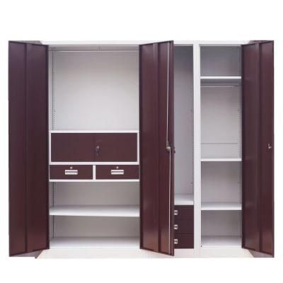 Iron Cupboard Metal Storage Wardrobe Almirah Designs with Price