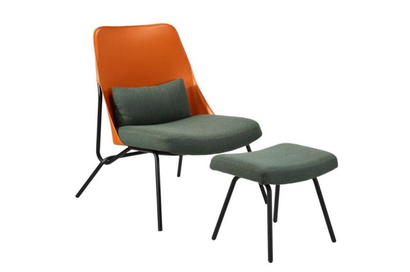 Leisure Lounge Living Room Sofa Seating Stool Home Office Chair with Optional Footrest