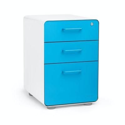 New 3 Drawer Steel Mobile Pedestal Filing Cabinet