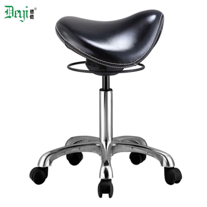 Aluminium Base Nylon Caster Class4 Gaslift 360 Degree Swing Functional Mechanism Saddle Office Chair