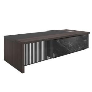 Modern Style Soundproof L-Shaped Executive Luxury Office Desk