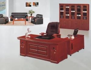 Office Table Executive Table Shining Glossy Finish Paper Melamine Desk Boss Manager