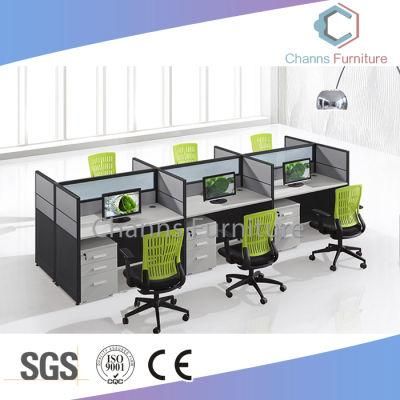 Project Design Linear Office Workstation Six Seats Cubicle (CAS-W607)