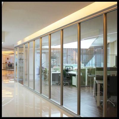 Aluminum Frame Soundproof Glass Partition Full Height Office Wall