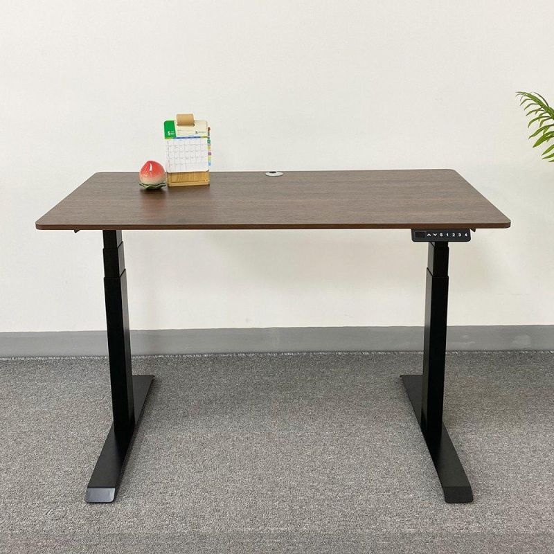 Industrial Office Desk Dual Motor Black Deluxe Height Adjustable 36 Inch Standing Table