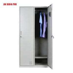 2 Doors Cloth Cabinet for Office Staff and School Student Wardrobe Locker