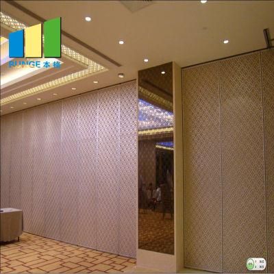 Hotel Soundproof Banquet MDF Wooden Operable Partition Wall
