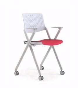 Modern Training Folding Study Plastic Meeting Gaming Chair with Rollers
