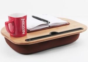 Best Selling Bamboo Laptop Serving Tray with Cushion