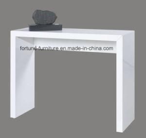 Modern Wooden High Gloss White Console Table (603B-01)