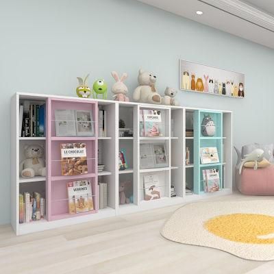 Cabinet Bookcases Display Book Shelf Bookcase with Sliding Rail
