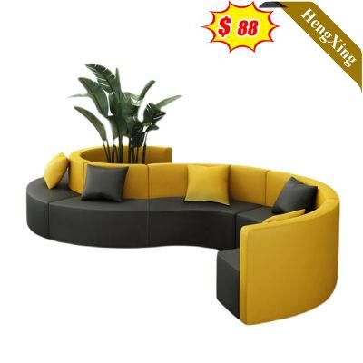 Living Room Furniture Popular Meeting Chair Wood Leather Waiting Office Public Area Sofa Set