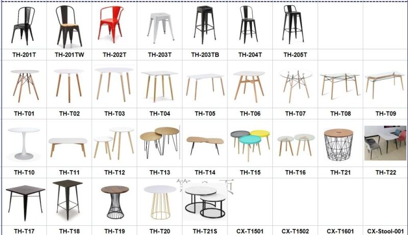 Cheap Luxury Indoor Outdoor Wood Seat Metal Frame Dining Velvet Plastic Tolix Restaurant Cafe Vintage Industrial Dining Chair