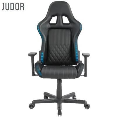 Judor Factory Price LED Best Gaming Chair Genuine Leather RGB PC Gaming Chair
