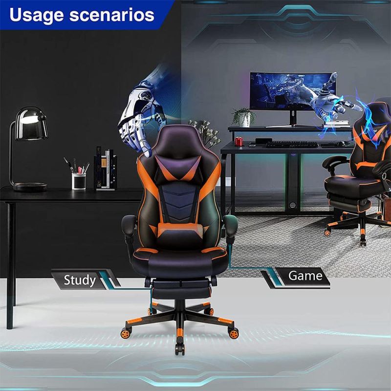 Factory Customized High Back Swiveling Massage Leather Office Gaming Chair