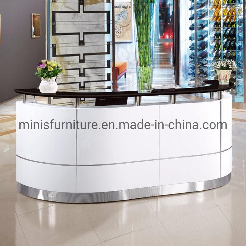 (M-RD601) Popular Green and White Salon Hotel Counter Table Hospital Office Front Desk