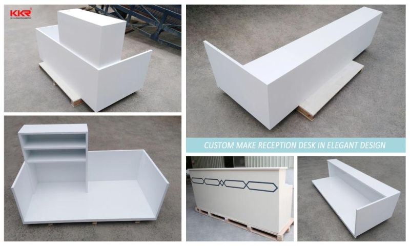 Custom Design Hotel Reception Desk for Construction Building Project