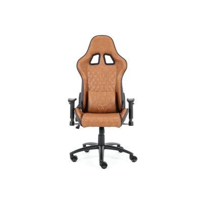 Massage Gaming Chair Adjustable Massage Lumbar Cushion High Back Ergonomic Leather Computer Desk Chair