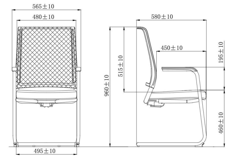 Gaslift Metal Training Swivel Office Staff Conference Mesh Chair