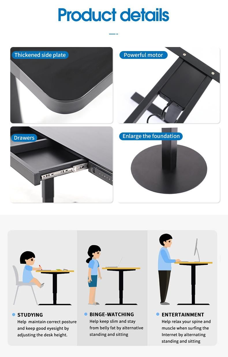 Metal New Nate China Sit Computer Stand up Desk Nt33-E4