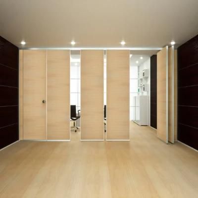 Movable Office Wooden Profiles Aluminum Sliding Wall Partitions for Ballroom