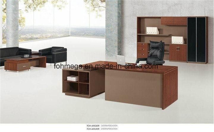 Unique Design MFC Office Executive Desk with Mobile Pedestal (FOH-AM2609)