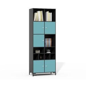 Latest Furniture Design Wooden Bookcase with Swing Doors