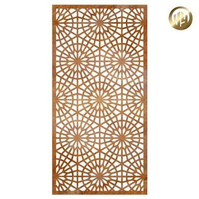 Metal Garden Rusty Customized Pattern High Quality Screen