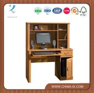 Compact Computer Desk with Hutch